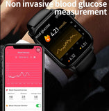 Buy 1 Medical Grade Smart Watch get 3 straps watches - Blood Glucose, Lipid and Uric Acid AI Diagnostic Detector Women Menstrual Health Tracker- AMOLED