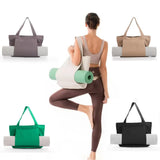 Stylish and Functional Yoga Mat Bag -Canvas Handbag - Yoga, Pilates Mat Bag