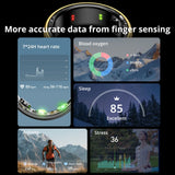 Health & Fitness Smart Ring - Heart Rate, Blood Oxygen, Steps, Sports, Sleep, Waterproof