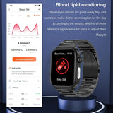 Buy 1 Medical Grade Smart Watch get 3 straps watches - Blood Glucose, Lipid and Uric Acid AI Diagnostic Detector Women Menstrual Health Tracker- AMOLED