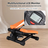 Mini Stepper For Exercise At Home With Resistance Bands LCD Display Capacity 100kg Stair Stepper