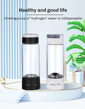 Portable Hydrogen Rich Water Generator -Bottle Glass Cup body SPE/PEM Dual Chamber Maker lonizer - H2 Inhalation device - 380ML