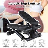 Mini Stepper For Exercise At Home With Resistance Bands LCD Display Capacity 100kg Stair Stepper