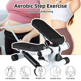 Mini Stepper For Exercise At Home With Resistance Bands LCD Display Capacity 100kg Stair Stepper